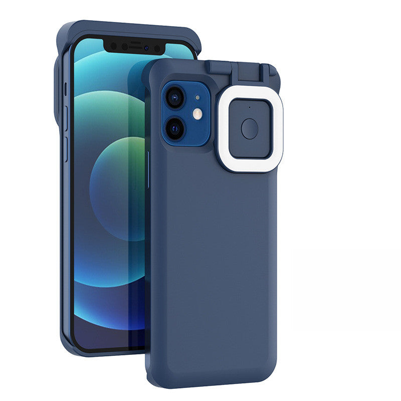 Night Selfie Phone Case featuring 60 LED lamp beads, ergonomic design, and available in multiple colors.