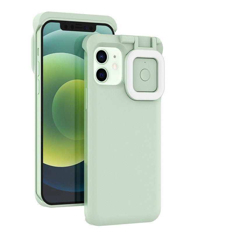 Night Selfie Phone Case featuring 60 LED lamp beads, ergonomic design, and available in multiple colors.