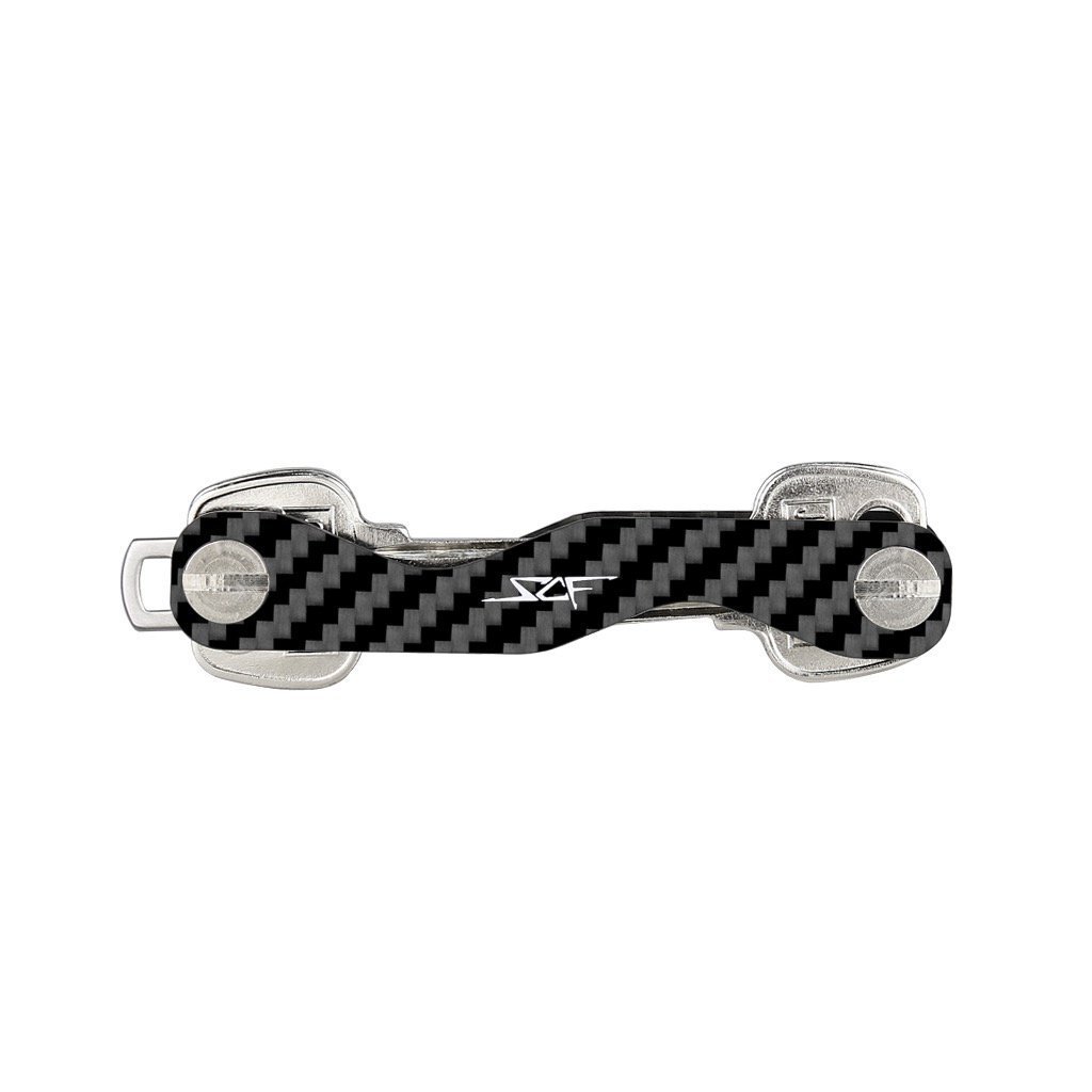 Real Carbon Fiber Key Holder & Organizer showcasing its sleek design and lightweight structure.