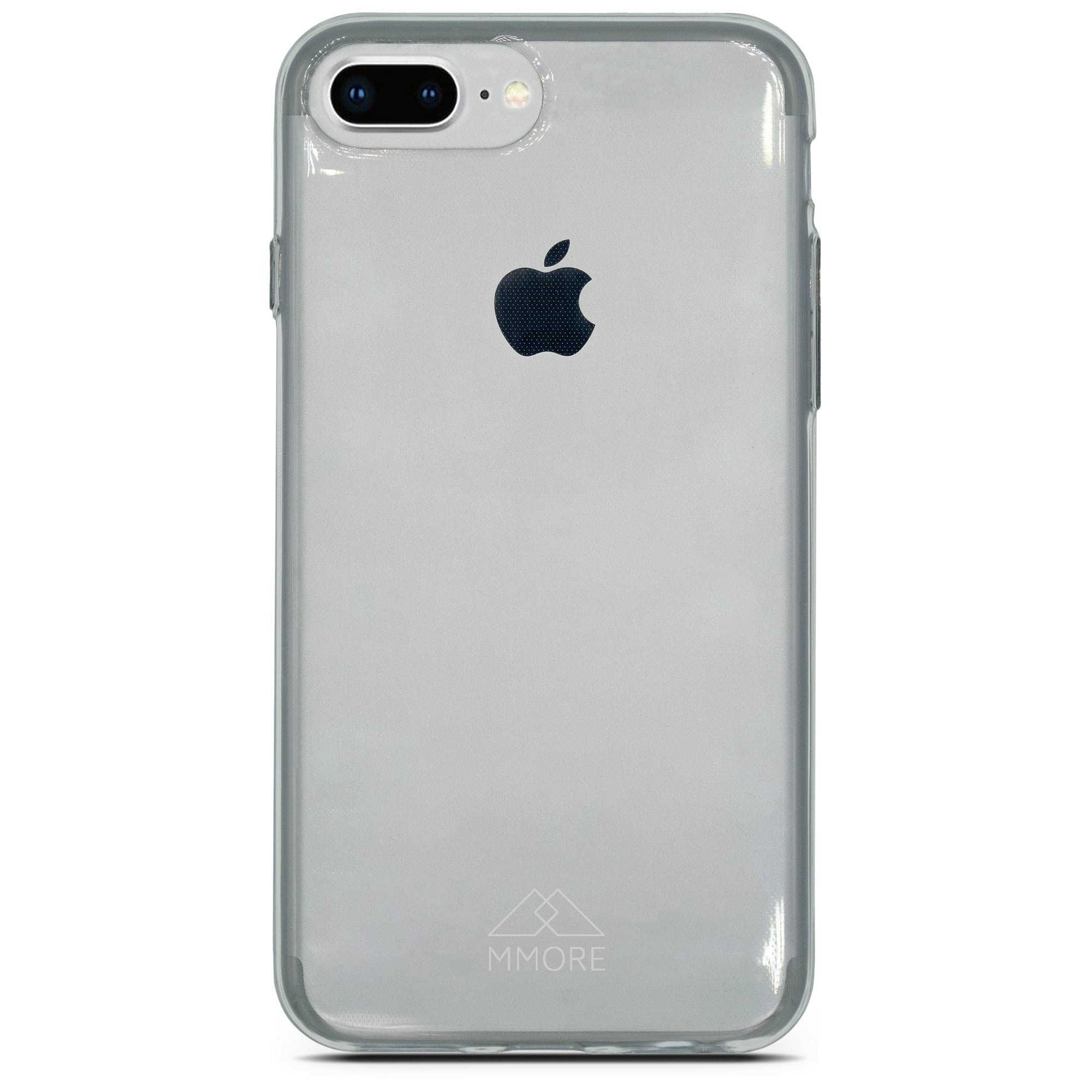 A transparent phone case made from recycled ocean plastic, showcasing its sleek design and eco-friendly material.