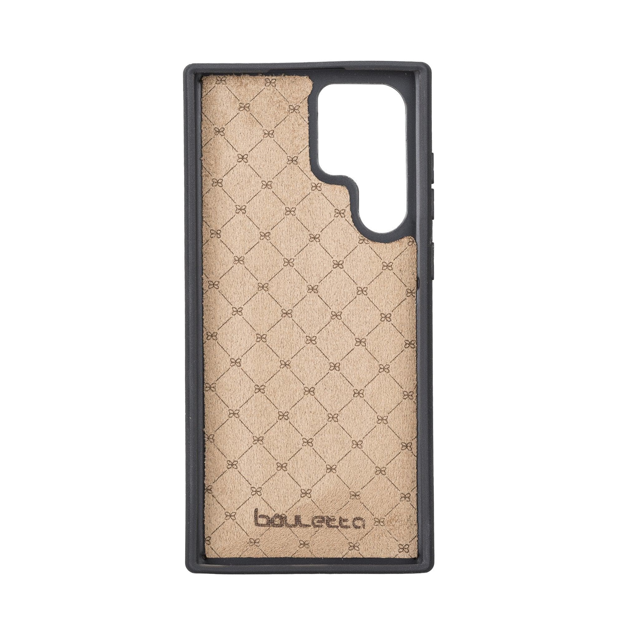 Samsung Galaxy S22 Series Leather Detachable Wallet Case in black, showcasing its premium leather finish and detachable design.