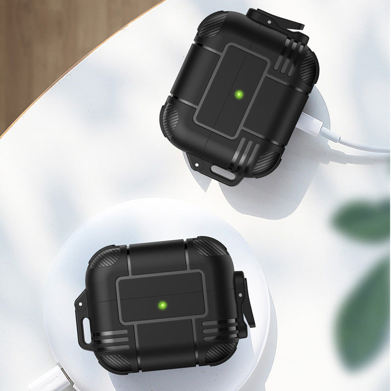 Third Generation Bluetooth Earphone Protective Case in various colors, designed for AirPods, showcasing its flip-type design and durable materials.