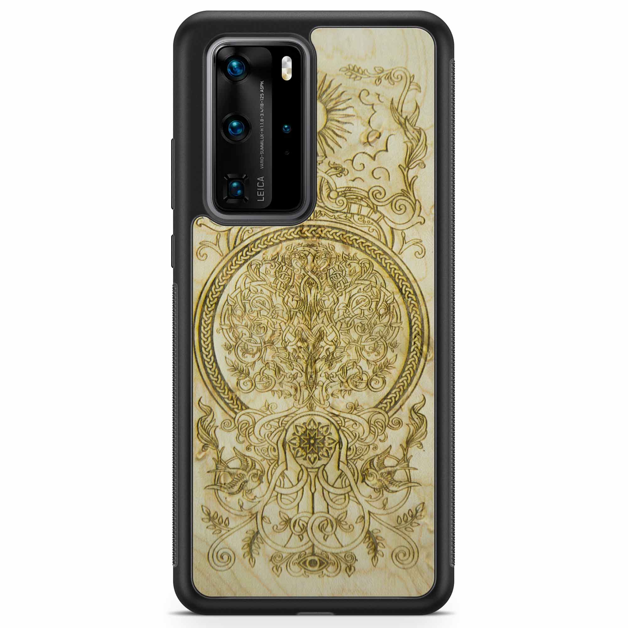 Ornate phone case, intricate design.