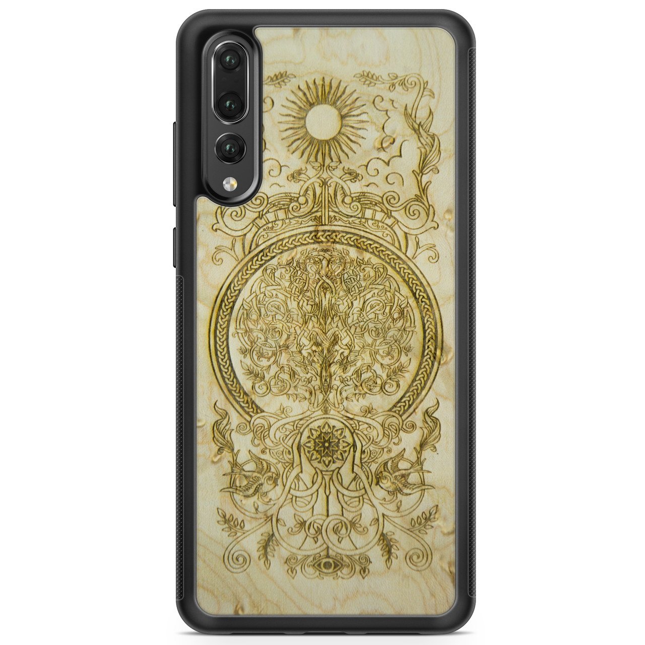 Decorative phone case with intricate design