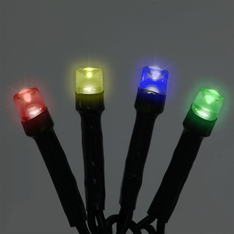 50 LED battery operated string lights glowing warmly, perfect for indoor and outdoor decoration.
