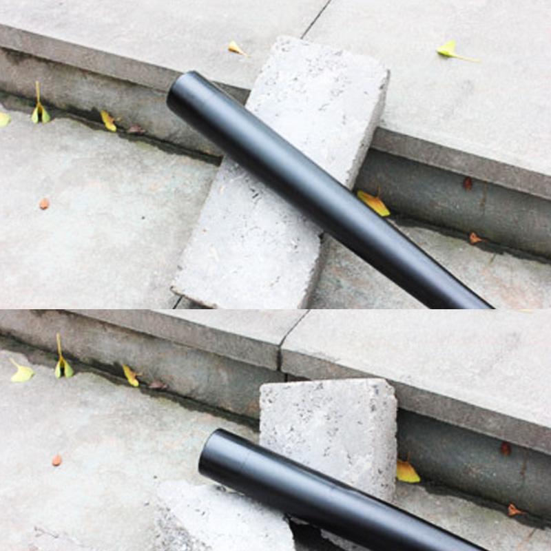 LED Flashlight T6 Rechargeable Multi-function Security Mace, showcasing its sleek aluminum alloy body and bright LED bulb.