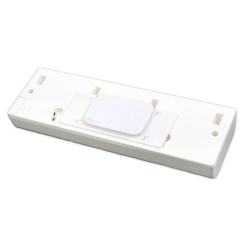 Motion Sensor Under Cabinet Light with dual COB LED lights, showcasing adjustable angles and sleek design for home use.