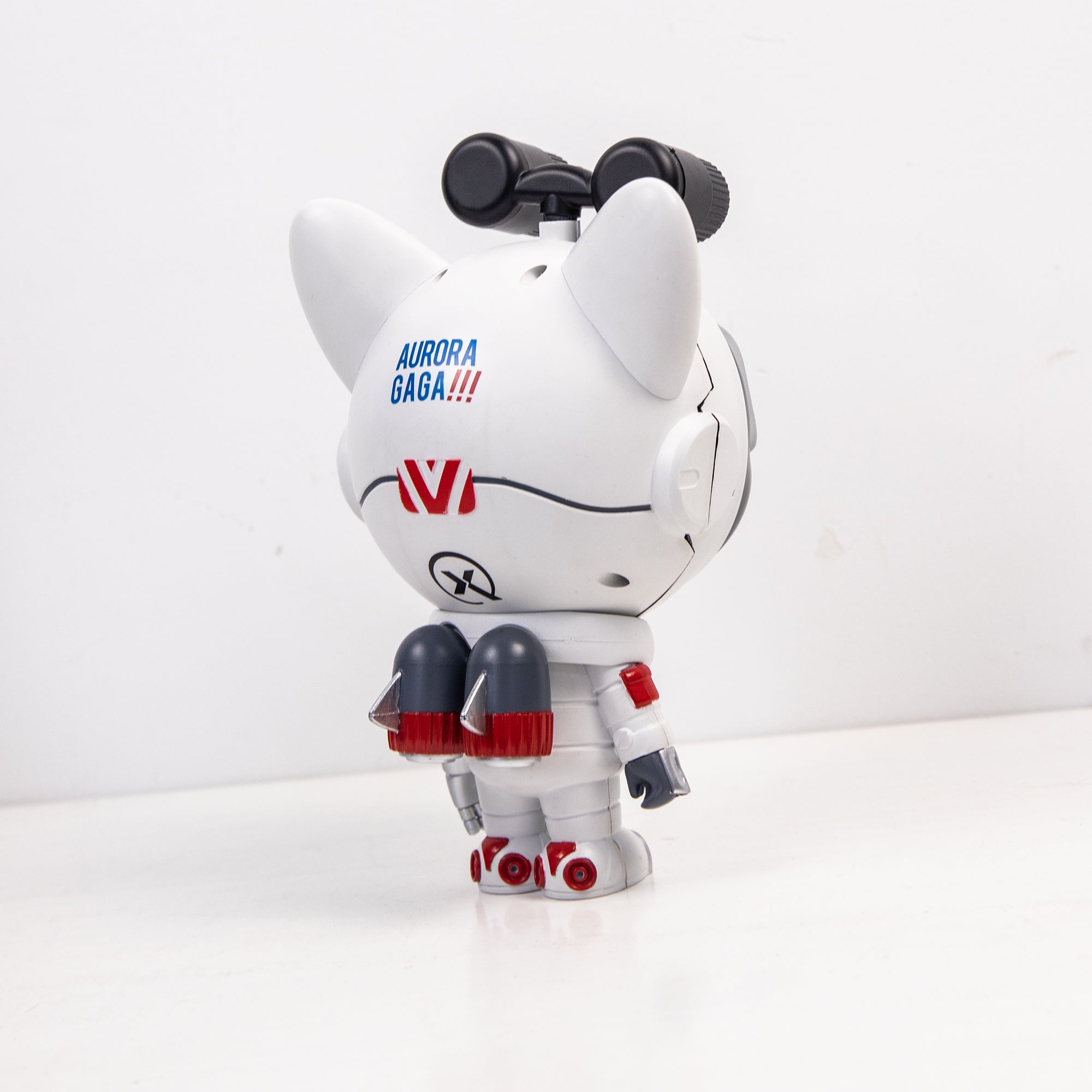 Star Projector Lamp featuring a cute dog astronaut design, projecting colorful nebula patterns onto the ceiling.