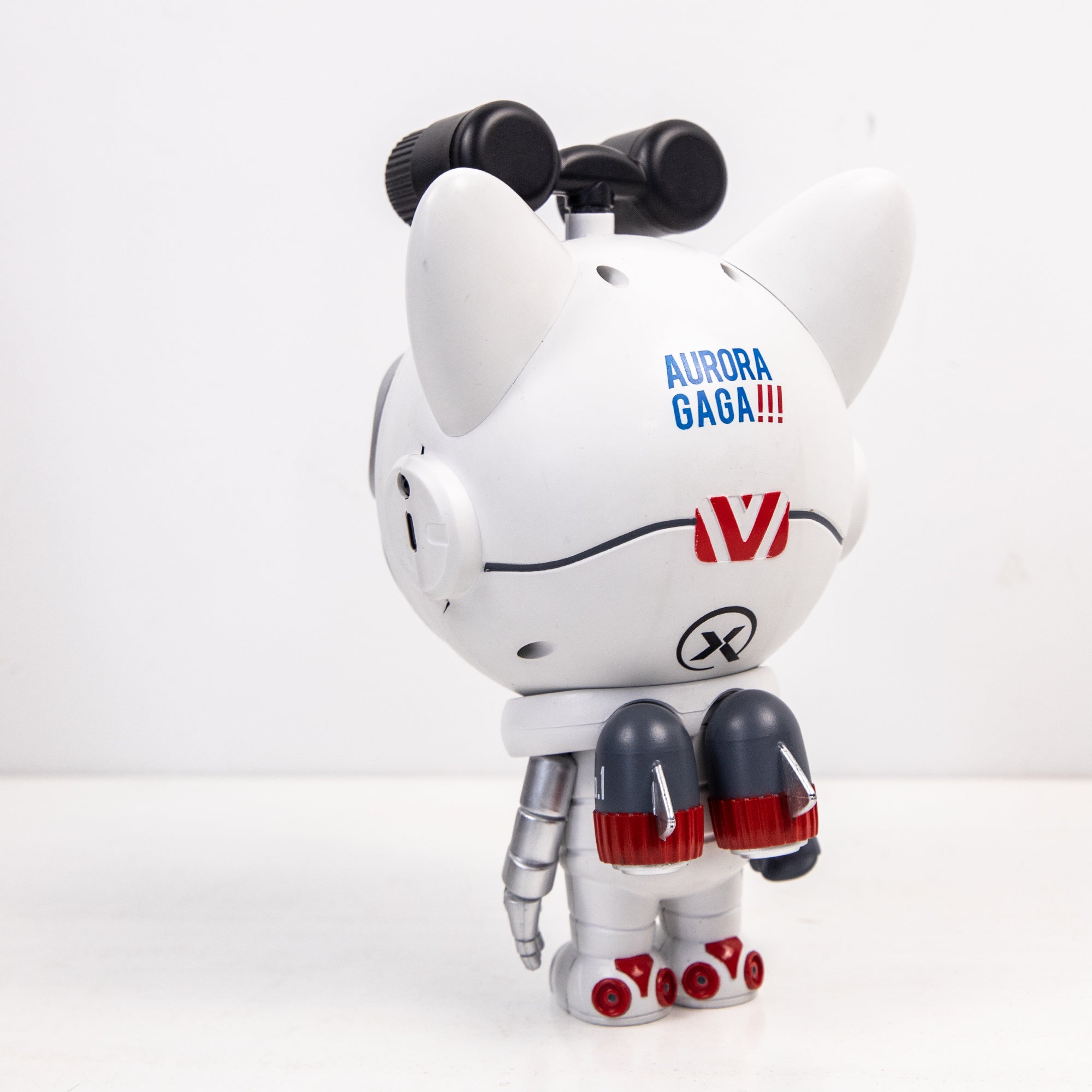 Star Projector Lamp featuring a cute dog astronaut design, projecting colorful nebula patterns onto the ceiling.