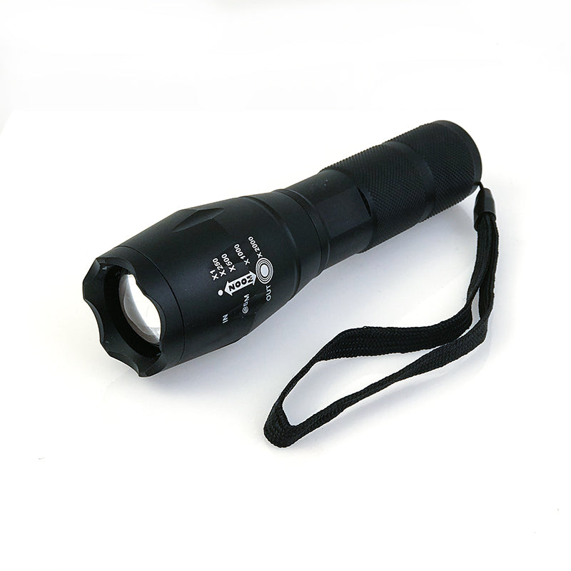 Stinger Tactical Security LED Flashlight displayed in a 12 PC arrangement, showcasing its sleek design and features.