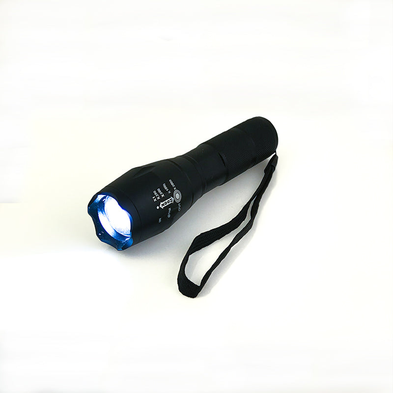Stinger Tactical Security LED Flashlight displayed in a 12 PC arrangement, showcasing its sleek design and features.