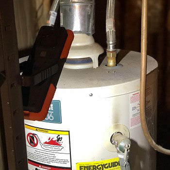 Vulcan Dual Zoom Work Light showcasing its compact design, ergonomic grip, and multiple lighting features.