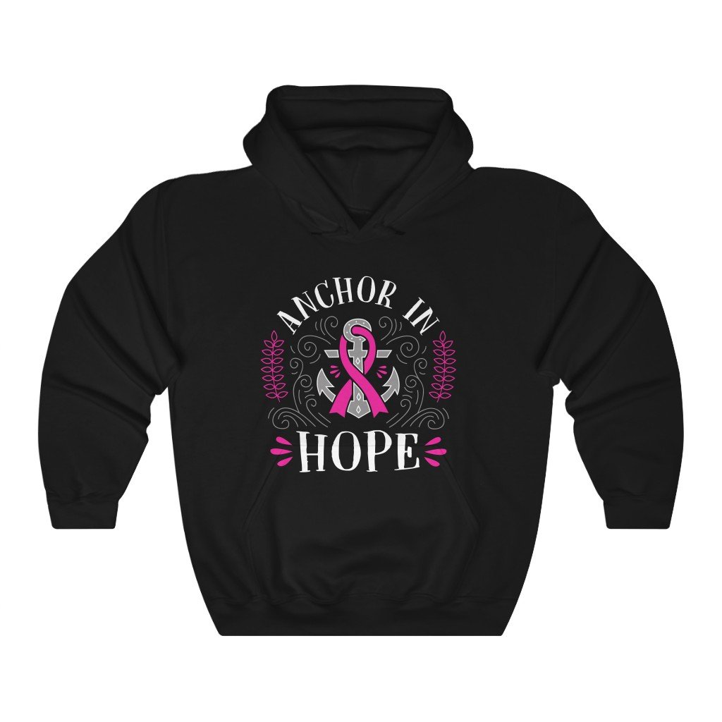 A cozy Anchor In Hope Hoodie in various colors, showcasing its classic fit and sewn-in label.