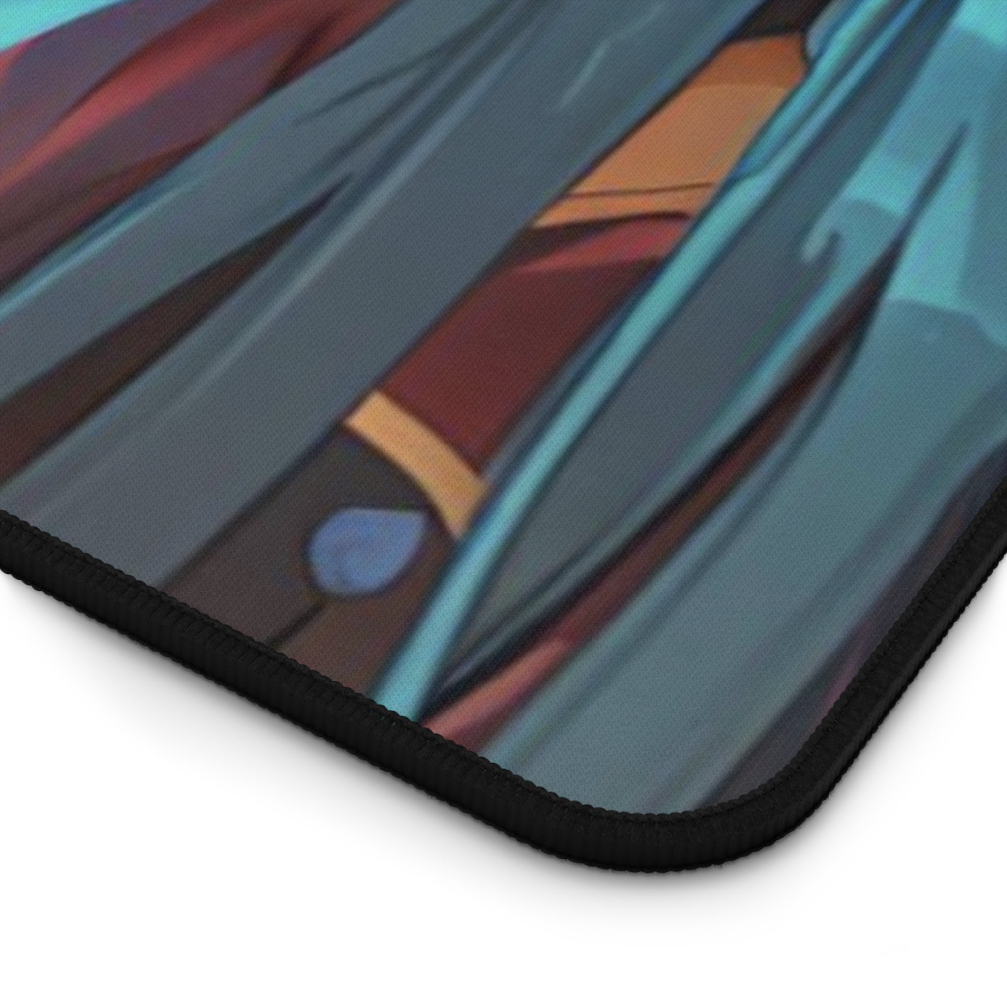 Anime Girl in Space Suit Desk Mat featuring vibrant colors and detailed design, perfect for gaming and office use.