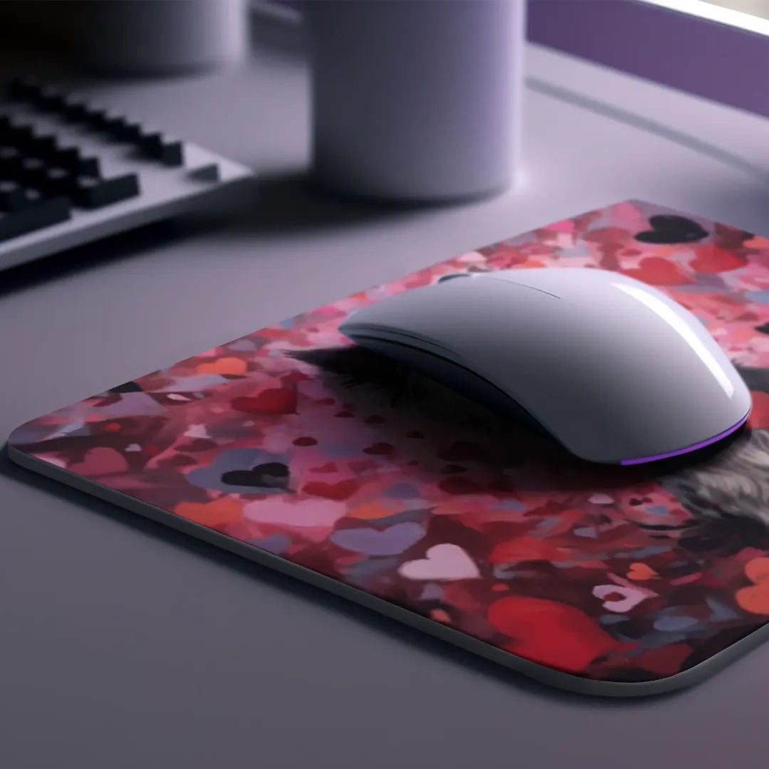 Sweetheart Dog Yorkshire Terrier Non-Slip Rubber Mousepad featuring a vibrant design and anti-slip backing for stability.