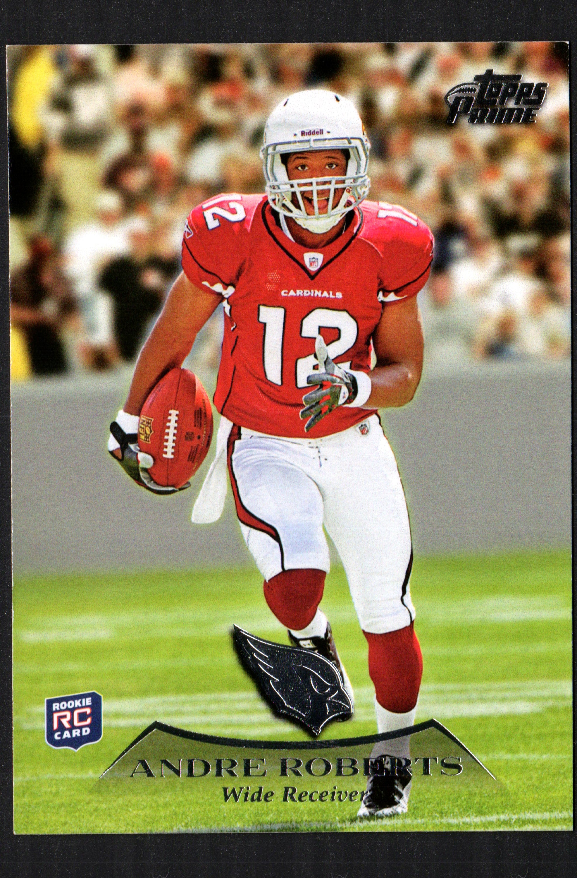 Andre Roberts Arizona Cardinals #46 trading card from 2010 Topps Prime, showcasing player in uniform with name and number.