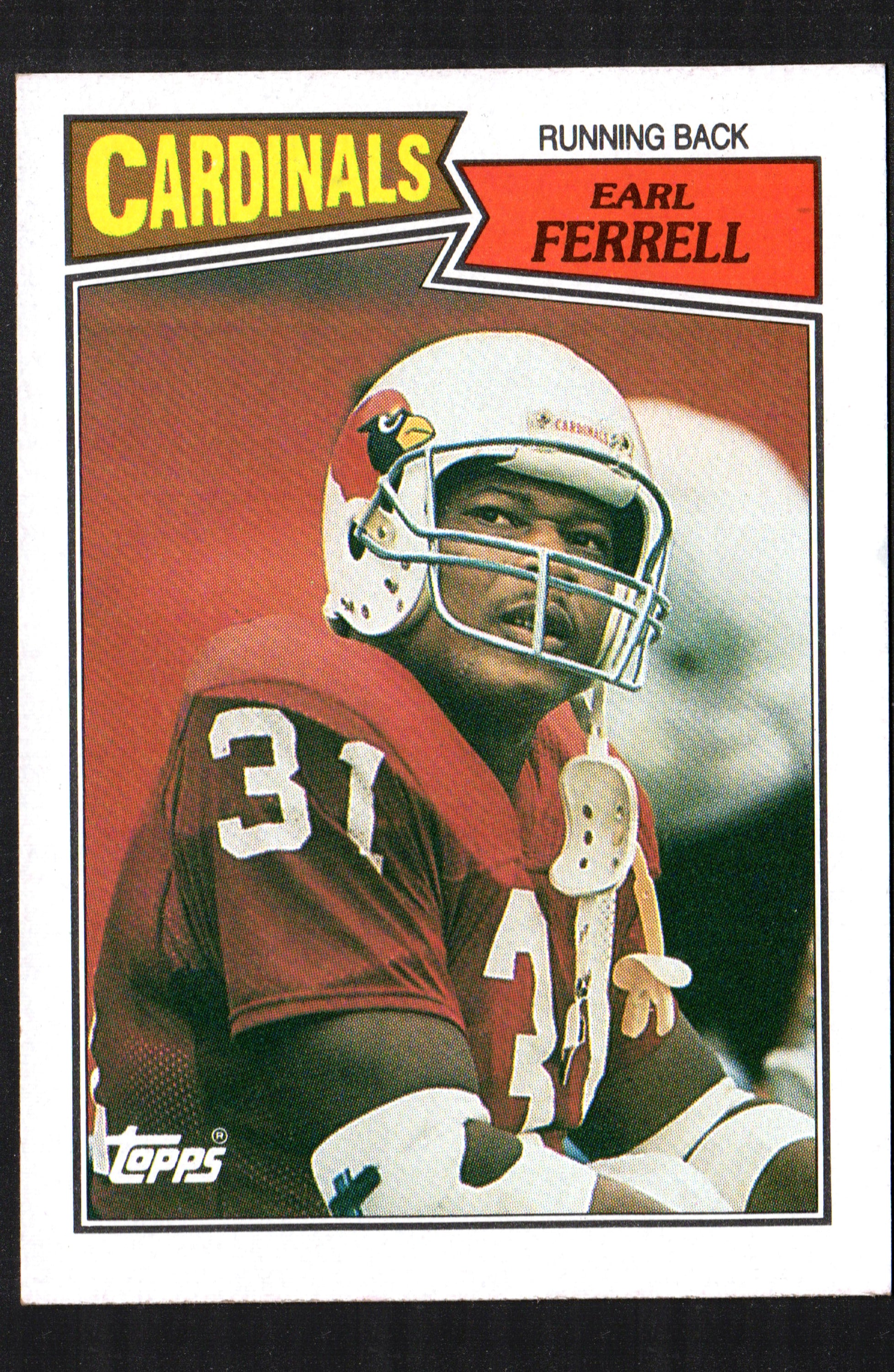 1987 Topps Earl Ferrell trading card featuring St. Louis Cardinals player, card number 331, in vibrant colors.