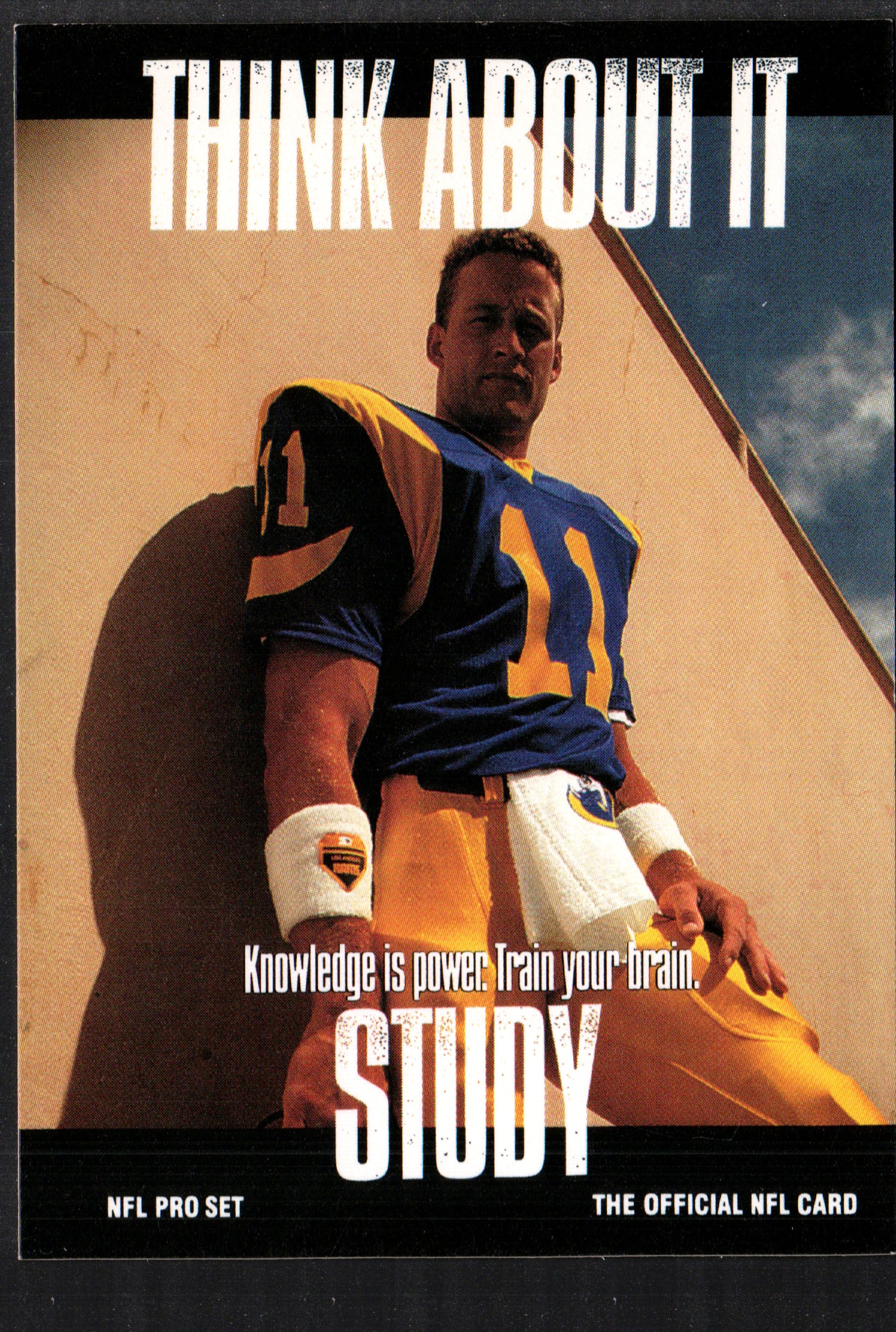 1991 Pro Set trading card featuring Jim Everett, Los Angeles Rams quarterback, card number 374.