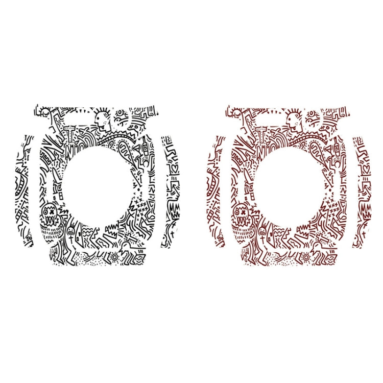 A close-up of the Full-Inclusive Border Sticker Watch Protective Film, showcasing its matte texture and precise cutouts for watch protection.