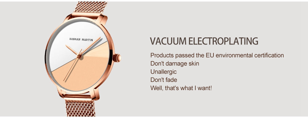 Elegant 1 Set Bracelet & Watch featuring a gradient rose gold dial, stainless steel mesh band, and a stylish design suitable for women.