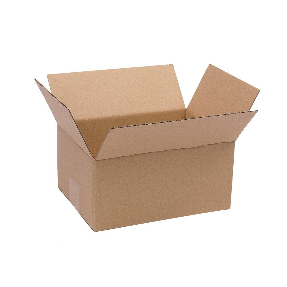 Pack of 100 yellow corrugated paper boxes, ideal for various occasions, measuring 8x6x4 inches.