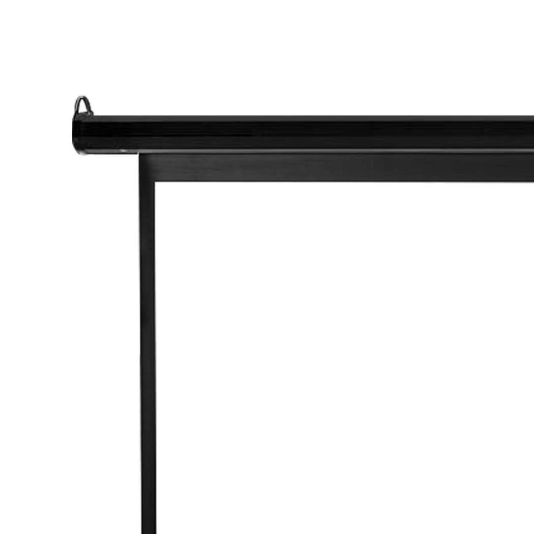 100 inch electric motorised projector screen, retractable and portable, ideal for home entertainment and professional presentations.