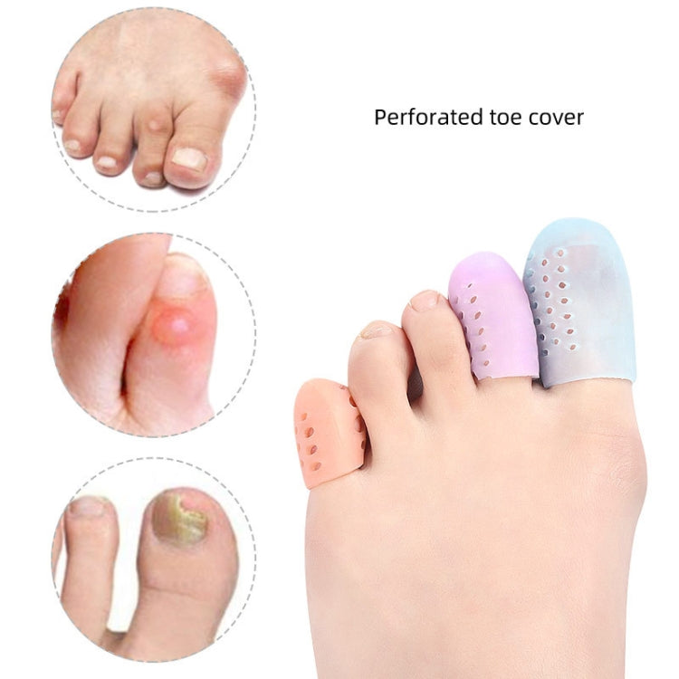 High-quality SEBS toe protective covers designed for high heels, featuring breathable holes and customizable lengths for comfort.