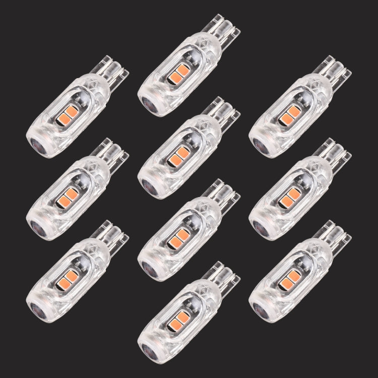 10 PCS T10 DC12V Car Clearance Light with 5 LEDs, showcasing a compact design ideal for vehicle lighting upgrades.