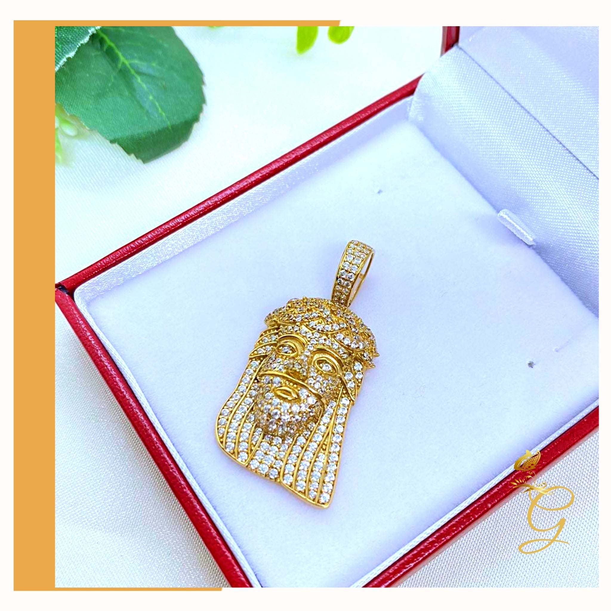 10K Yellow Gold Jesus Pendant featuring intricate design and solid gold craftsmanship, weighing approximately 8.23 grams.