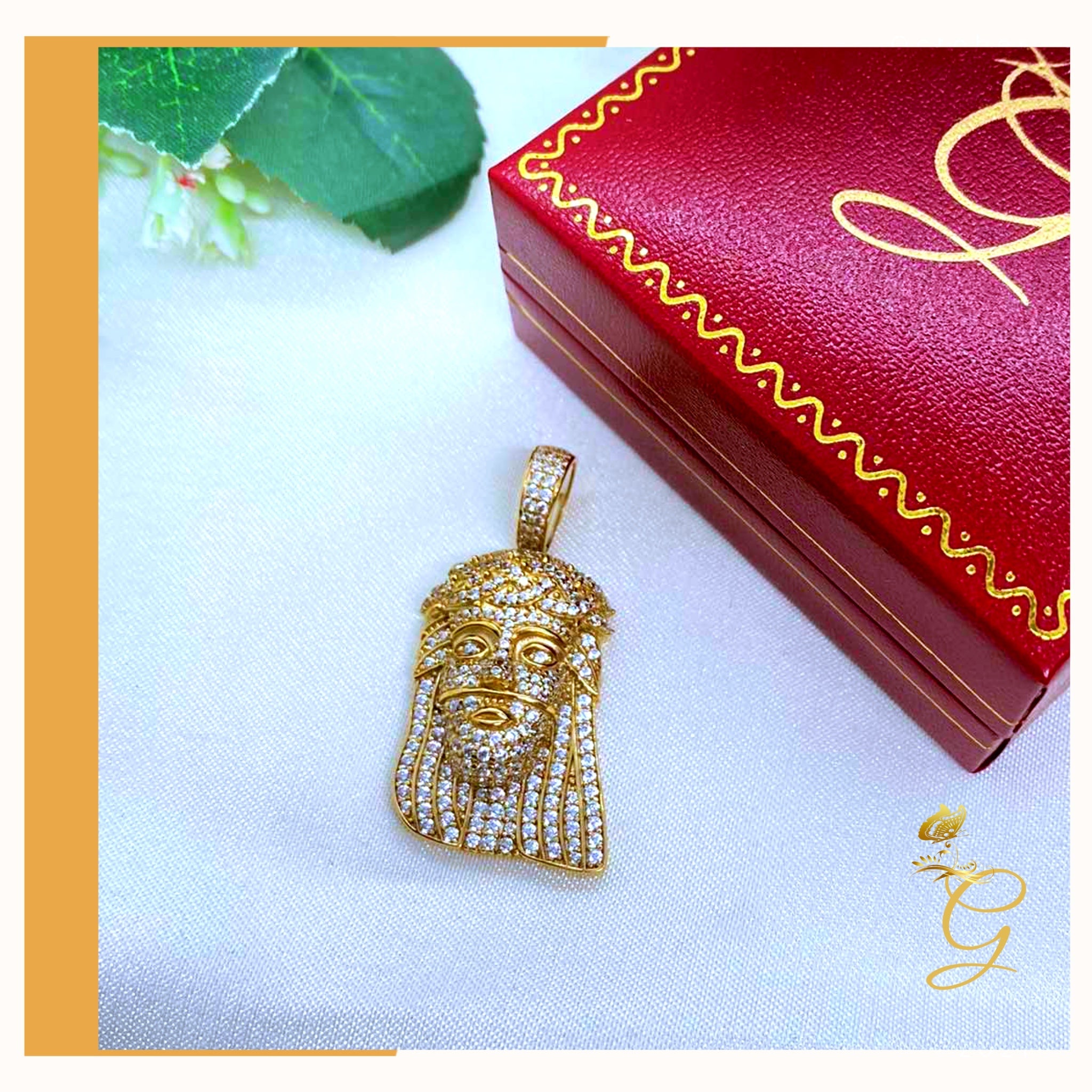 10K Yellow Gold Jesus Pendant featuring intricate design and solid gold craftsmanship, weighing approximately 8.23 grams.