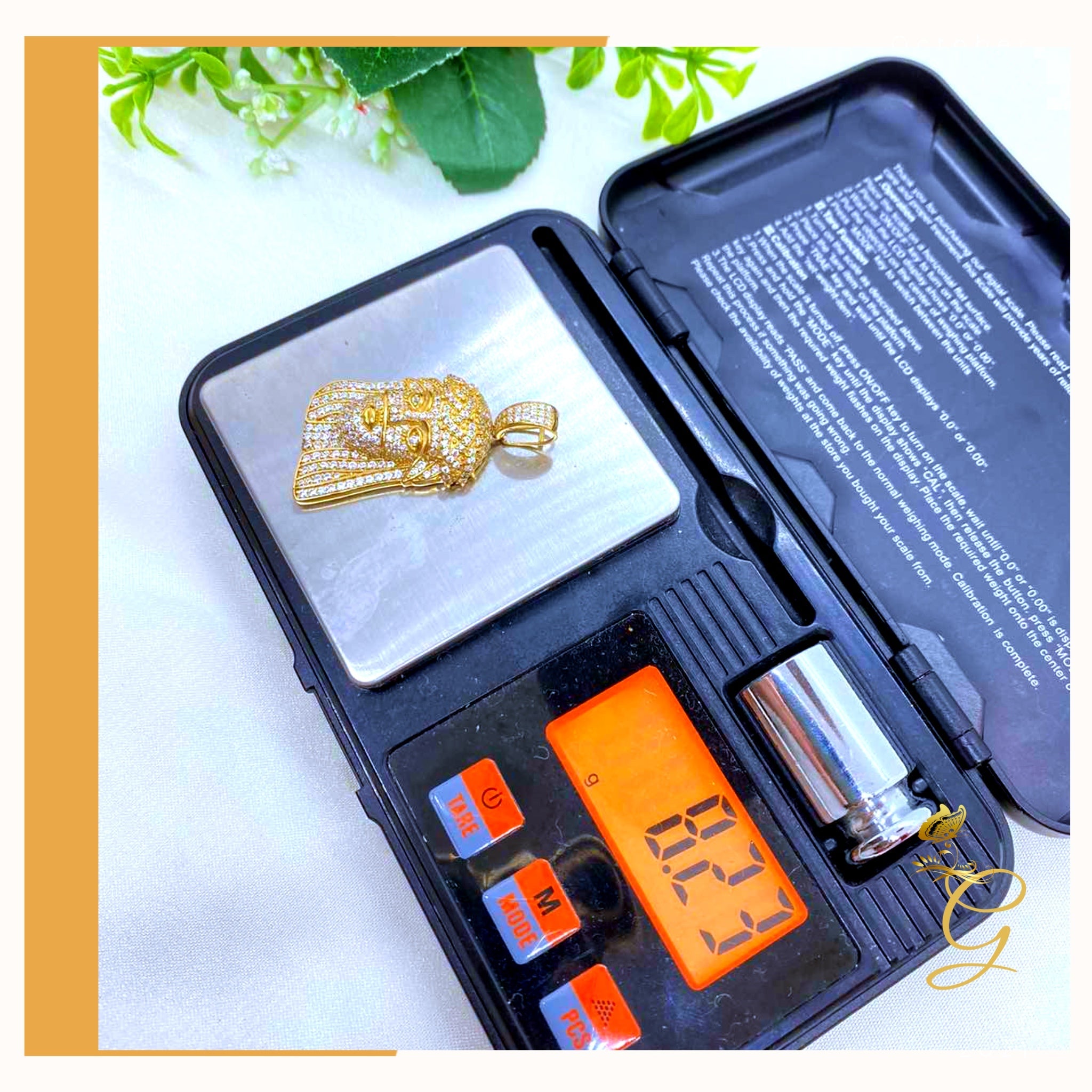 10K Yellow Gold Jesus Pendant featuring intricate design and solid gold craftsmanship, weighing approximately 8.23 grams.