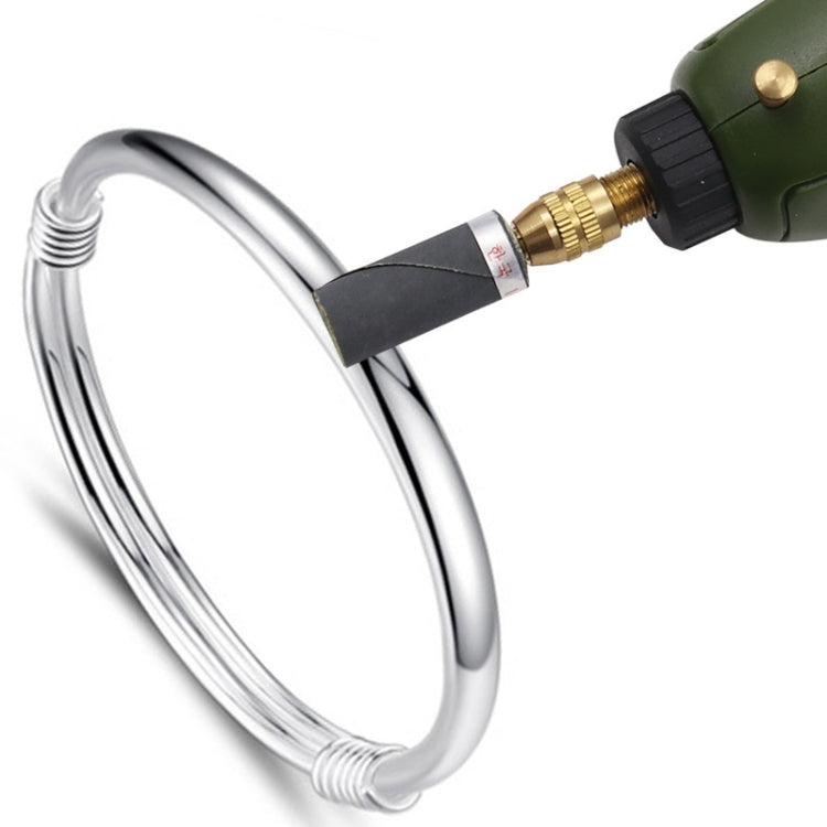 10pcs 3mm Handle Mirror Polishing Paper Stick set, showcasing various polishing sticks with a 3mm shank diameter, ideal for fine polishing tasks.