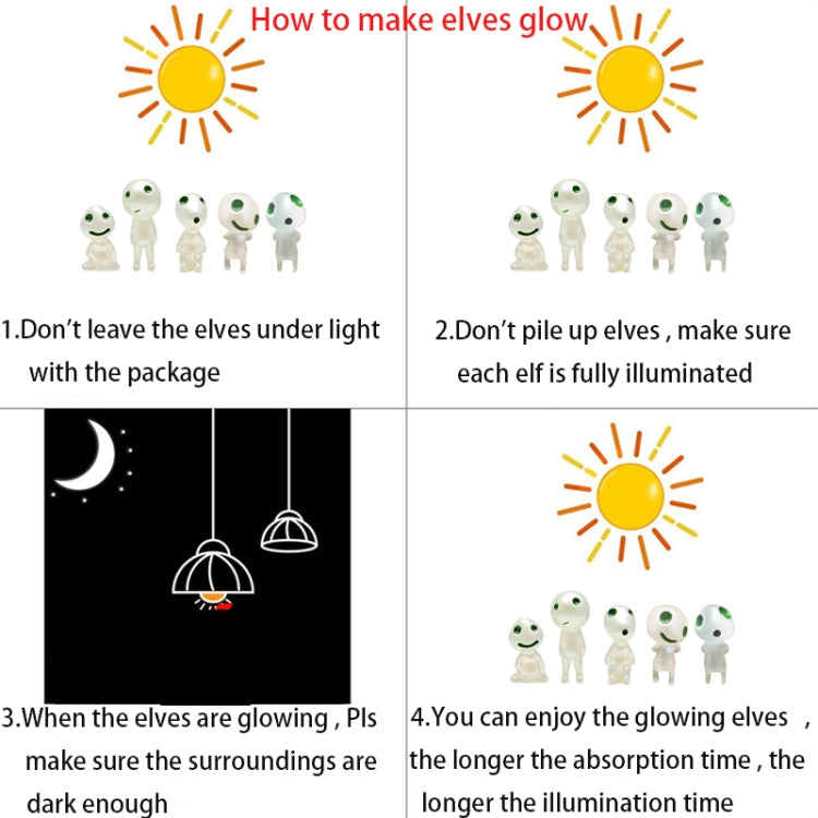 A set of 10 Halloween Alien Ghost Micro Landscape Ornaments in vibrant colors, showcasing their unique designs and glow-in-the-dark feature.