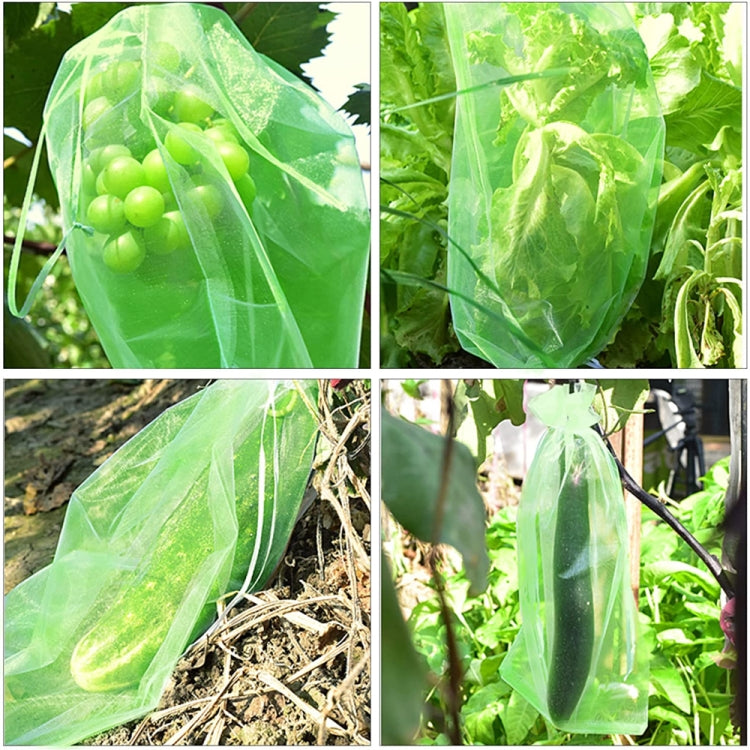 100pcs Fruit Protection Bag made of breathable gauze, designed to protect fruits from insects and birds while allowing sunlight and air to nourish them.