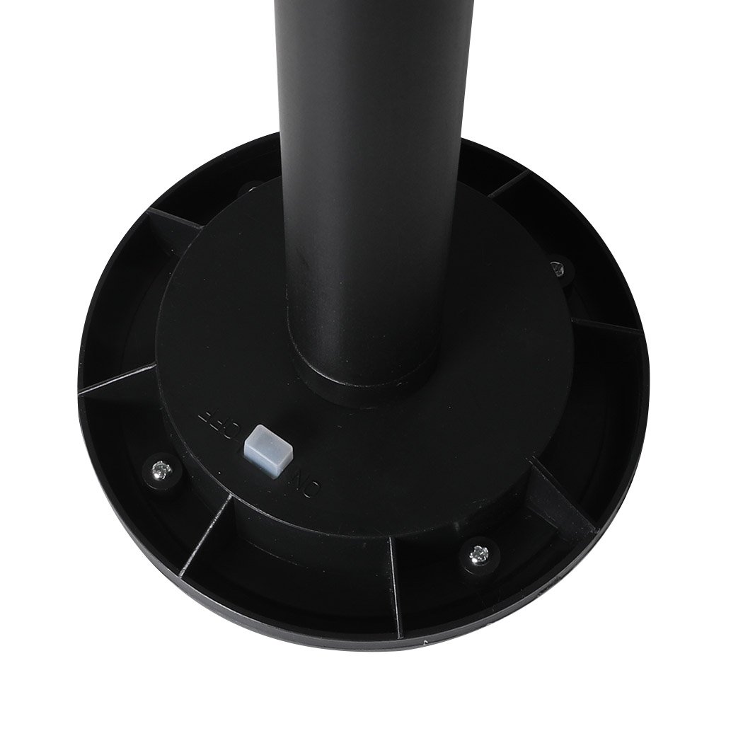 10Pcs Snake Repeller Ultrasonic Solar Powered Pest Repellent, black durable design for outdoor use, effective against snakes and rodents.