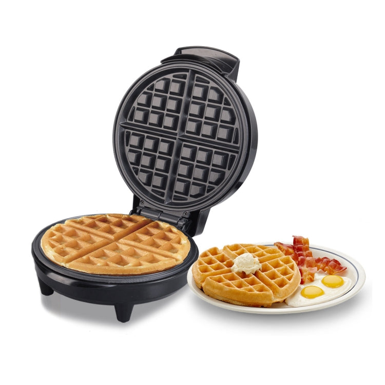 1000W Waffle Maker with non-stick coating and adjustable temperature settings, perfect for making waffles and sandwiches.