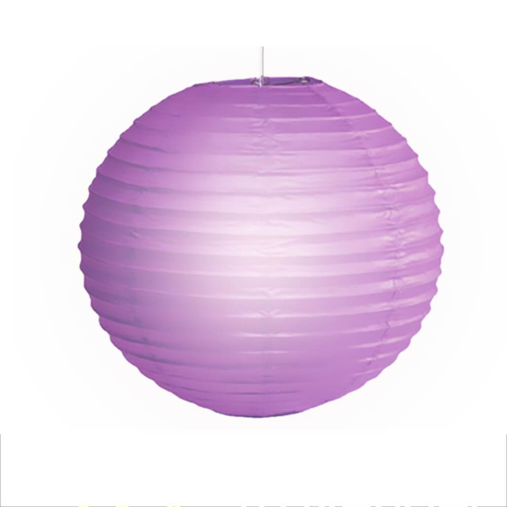 A set of colorful 12-inch paper lanterns hanging elegantly, perfect for wedding and party decorations.
