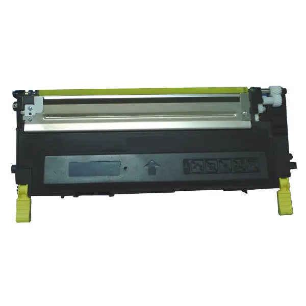 1230 1235 Yellow Premium Generic Toner Cartridge, showcasing its sleek design and vibrant yellow color.