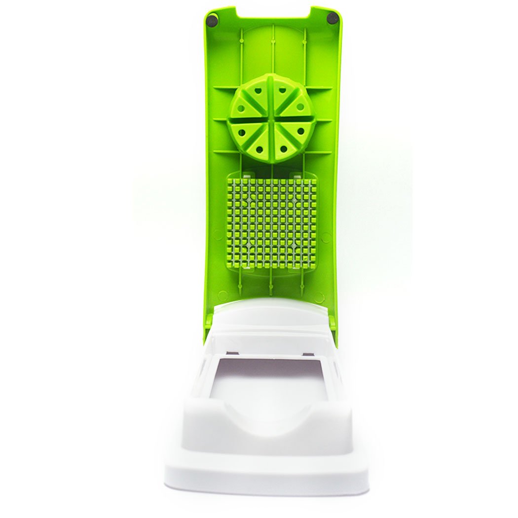 A 13 in 1 Food Slicer Dicer Nicer showcasing various cutting blades and a transparent container for food preparation.