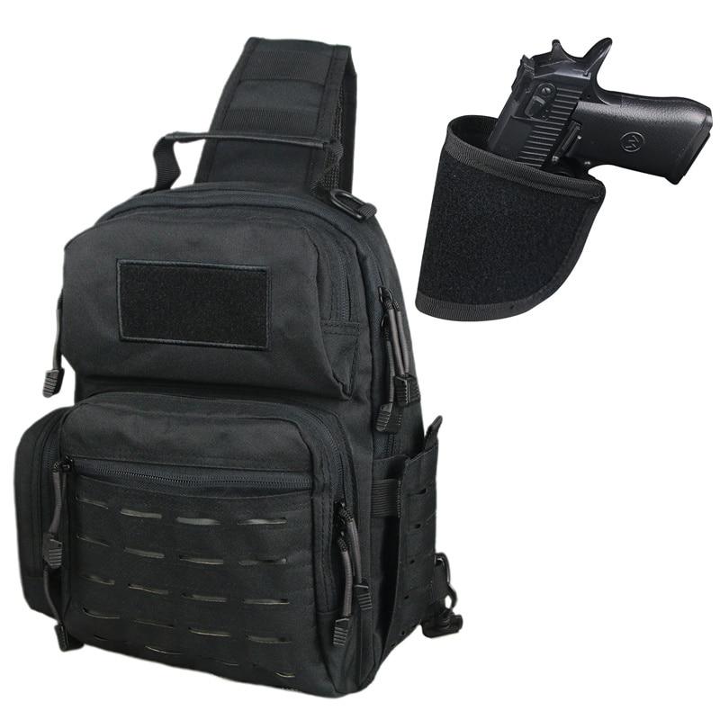 A 13-inch tactical shoulder bag designed for military and outdoor use, featuring a large capacity and durable nylon material.