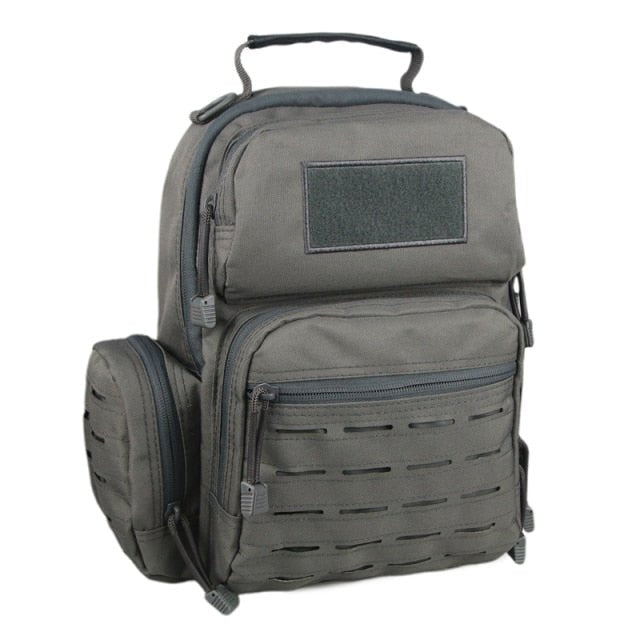 A 13-inch tactical shoulder bag designed for military and outdoor use, featuring a large capacity and durable nylon material.
