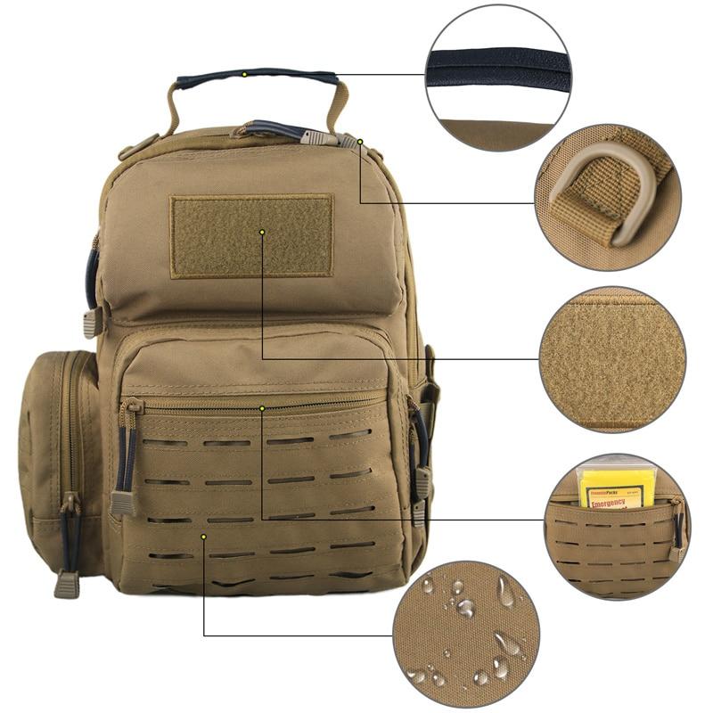 A 13-inch tactical shoulder bag designed for military and outdoor use, featuring a large capacity and durable nylon material.