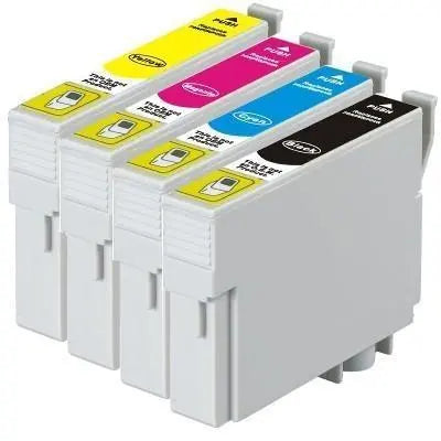 Boxed set of 138 Compatible Pigment Series Inkjet Cartridges including black, cyan, magenta, and yellow cartridges.