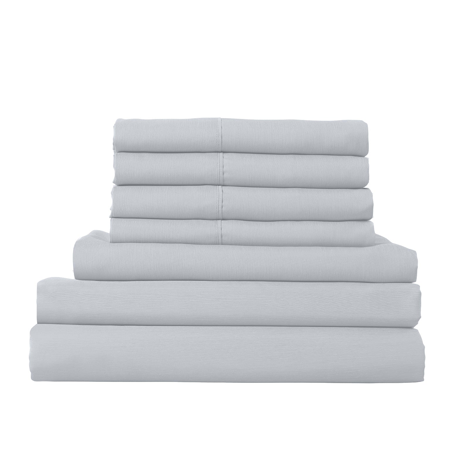 1500 Thread Count 6 Piece Bedding Set with Duck Feather Down Pillows, showcasing luxurious fabric and elegant design.