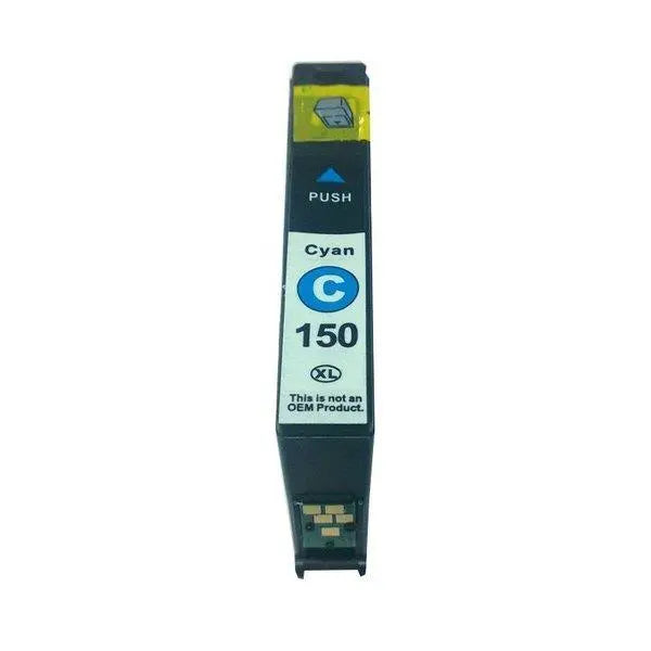 150XL Cyan Compatible Inkjet Cartridge with vibrant cyan ink for high-quality printing.