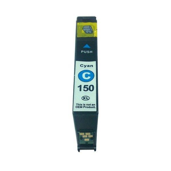 150XL Cyan Compatible Inkjet Cartridge with vibrant cyan ink for high-quality printing.