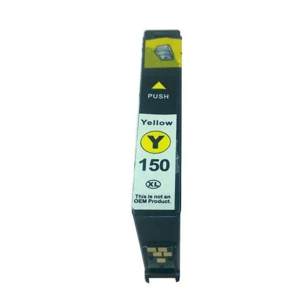 150XL Yellow Compatible Inkjet Cartridge with vibrant yellow ink for high-quality printing.