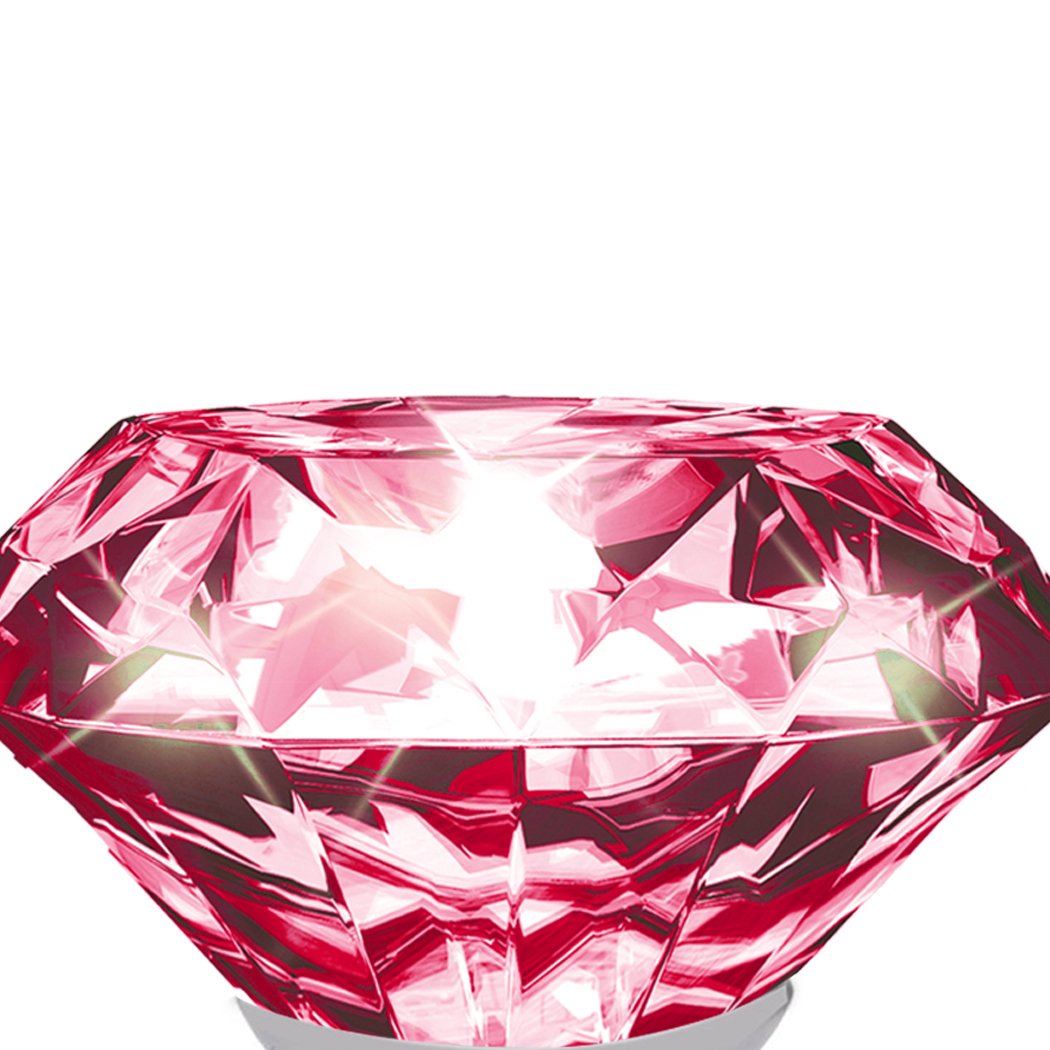 Pink diamond gemstone, faceted and sparkling