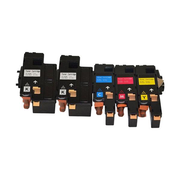 1660 1660W Series Generic Toner Set including two black and three color toners for Dell printers.