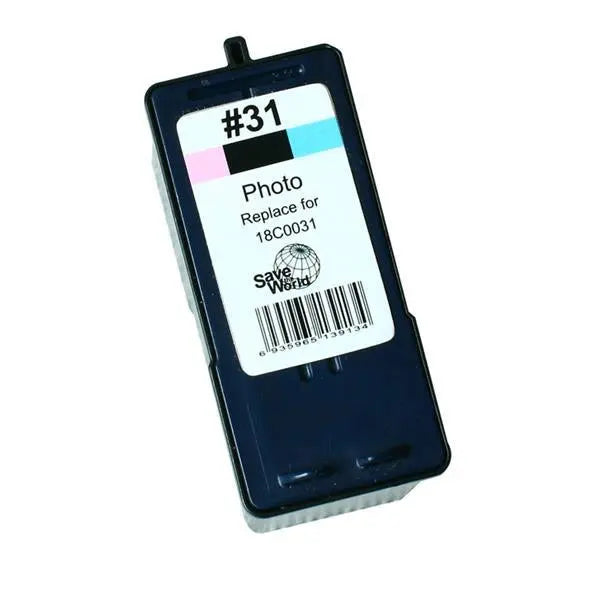 18C0031 #31 Remanufactured Photo Inkjet Cartridge with vibrant colors and sleek design.